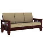 DK Furniture Wooden 3 Seater Sofa Set for Living Room, Three Seater