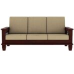 DK Furniture Wooden 3 Seater Sofa Set for Living Room, Three Seater - Image 2