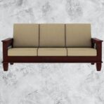 DK Furniture Wooden 3 Seater Sofa Set for Living Room, Three Seater - Image 3