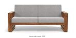 DK Furniture Wooden 3 Seater Sofa Set for Living Room, Three Seater - Image 2