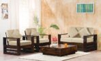 DK Furniture Wooden 4 Seater Sofa Set for Living Room