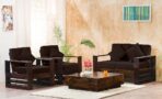 DK Furniture Wooden 4 Seater Sofa Set for Living Room