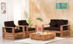 DK Furniture Wooden 4 Seater Sofa Set for Living Room