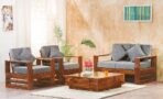 DK Furniture Wooden 4 Seater Sofa Set for Living Room