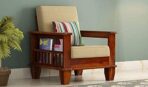 DK Furniture Wooden 5 Seater Sofa Set For Living Room, 3+1+1 Seater - Image 4