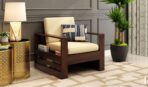 DK Furniture Wooden 5 Seater Sofa Set for Living Room, 3+1+1 Seater - Image 4