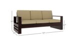 DK Furniture Wooden 5 Seater Sofa Set for Living Room, 3+1+1 Seater - Image 5