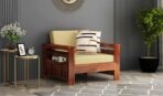 DK Furniture Wooden 5 Seater Sofa Set for Living Room, 3+1+1 Seater - Image 5