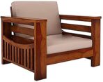 DK Furniture Wooden 5 Seater Sofa Set for Living Room, 3+1+1 Seater - Image 6
