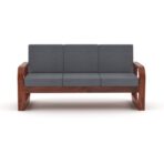 DK Furniture Solid Sheesham Wood Sofa Set 6 Seater (3+2+1) - Image 4