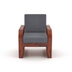 DK Furniture Solid Sheesham Wood Sofa Set 6 Seater (3+2+1) - Image 9