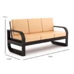 DK Furniture Solid Sheesham Wood Sofa Set 6 Seater (3+2+1) - Image 2