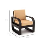 DK Furniture Solid Sheesham Wood Sofa Set 6 Seater (3+2+1) - Image 8