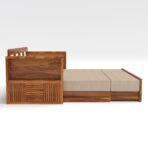 DK Furniture A Beautiful sheesham Wood Sofa Cuma Bed with Storage - Image 4