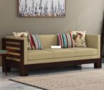 DK Furniture Solid Sheesham Wood Sofa Set 5 Seater (3+1+1) - Image 2