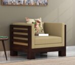 DK Furniture Solid Sheesham Wood Sofa Set 5 Seater (3+1+1) - Image 3
