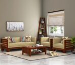 DK Furniture Solid Sheesham Wood Sofa Set 5 Seater (3+1+1)