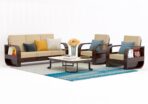 DK Furniture Solid Sheesham Wood 5 Seater Sofa Set for Living Room - Image 2