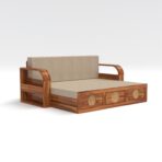 DK Furniture A Beautiful sheesham Wood Sofa Cuma Bed with Storage - Image 5