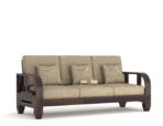 DK Furniture Solid Sheesham Wood 3 Seater Sofa Set for Living Room - Image 2
