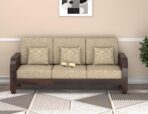 DK Furniture Solid Sheesham Wood 3 Seater Sofa Set for Living Room - Image 6
