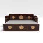 DK Furniture A Beautiful sheesham Wood Sofa Cuma Bed with Storage - Image 6