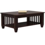 DK Furniture Solid Sheesham Wood 4 Seater Sofa Set with Coffee Table - Image 7