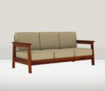 DK Furniture Solid Sheesham Wood Sofa Set 5 Seater (3+1+1) - Image 2