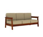 DK Furniture Solid Sheesham Wood Sofa Set 5 Seater (3+1+1) - Image 4