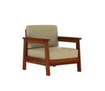 DK Furniture Solid Sheesham Wood Sofa Set 5 Seater (3+1+1) - Image 7