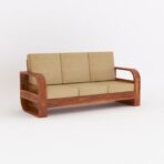 DK Furniture 3 Seater Sofa (3 Seater, R Walnut Finish)