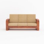 DK Furniture 3 Seater Sofa (3 Seater, R Walnut Finish) - Image 2