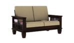 DK Furniture Wooden 2 Seater Sofa Set for Living Room