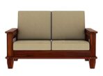 DK Furniture Wooden 2 Seater Sofa Set for Living Room