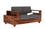 DK Furniture Wooden 2 Seater Sofa for Living Room, Sofa with Attached