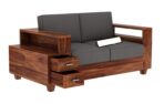 DK Furniture Wooden 2 Seater Sofa for Living Room, Sofa with Attached - Image 3