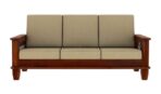 DK Furniture Solid Sheesham Wood Sofa Set 3 Seater with Cushions - Image 2