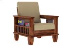 DK Furniture Solid Sheesham Wood Standard Sofa Set 5 Seater Furniture - Image 3