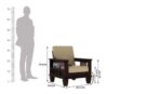 DK Furniture Solid Sheesham Wood Standard Sofa Set 5 Seater Furniture - Image 4