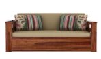 DK Furniture A Beautiful sheesham Wood Sofa Cuma Bed with Storage - Image 6
