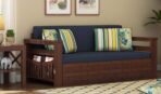DK Furniture A Beautiful sheesham Wood Sofa Cuma Bed with Storage - Image 5