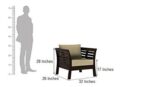 DK Furniture - 3 Year Warranty - Solid Sheesham Wood Wooden Sofa Set - Image 6