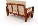 DK Furniture Solid Sheesham Wood 2 Seater Sofa for Living Room, 2 - Image 3