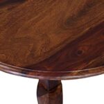 DK Furniture Sheesham Wood Round Coffee Table for Living Room, Wooden - Image 6